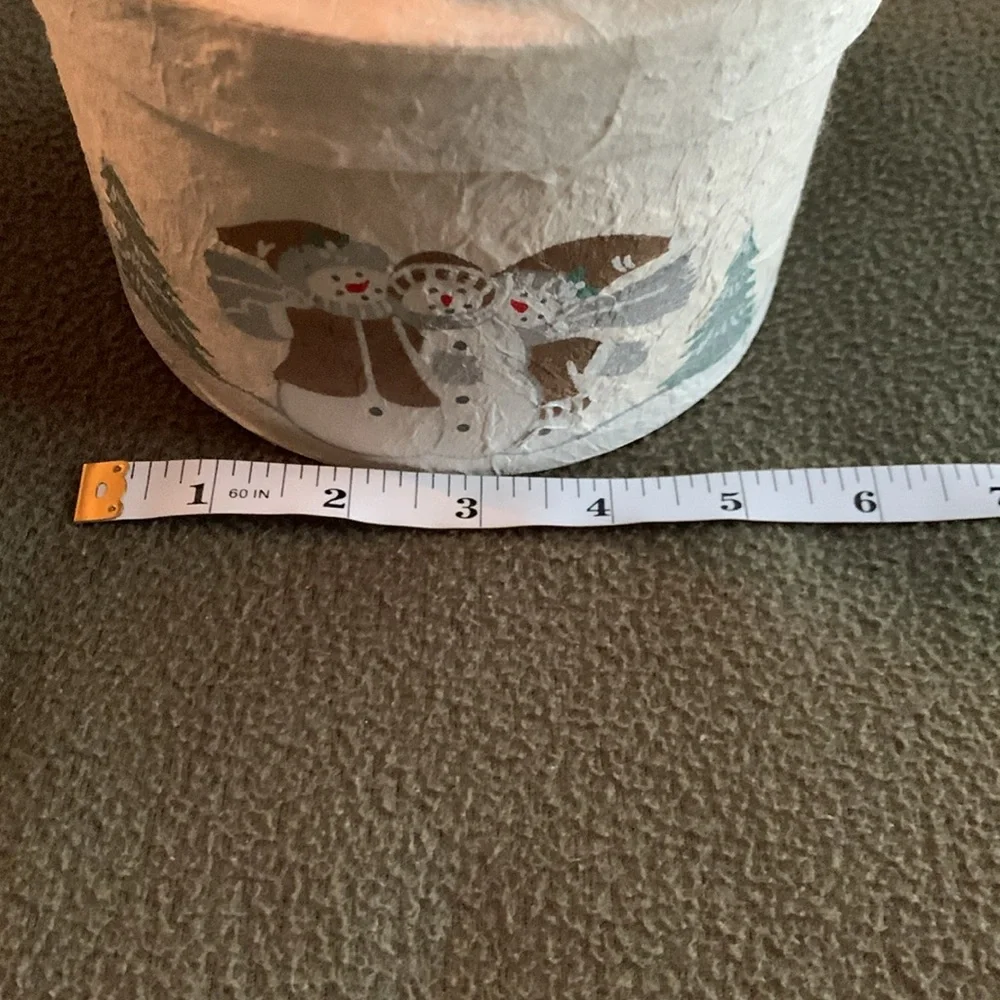 Lot of 3 nesting Snowmen.  Large approx 9” x 17”. Other 2 approx 6” x 11” - Picture 9 of 13